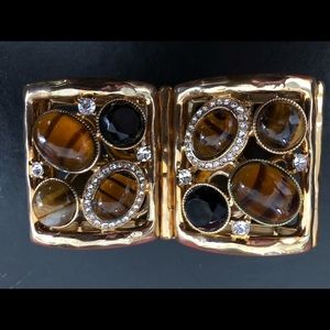 R.J. Graziano bracelet with tiger eye stones